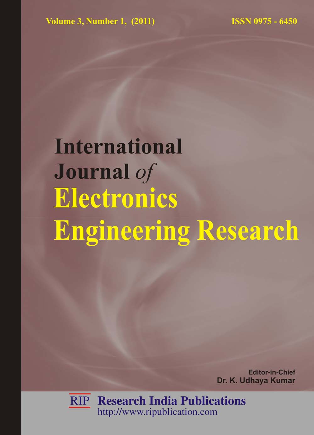 IJEER, International Journal of Electronics Engineering Research